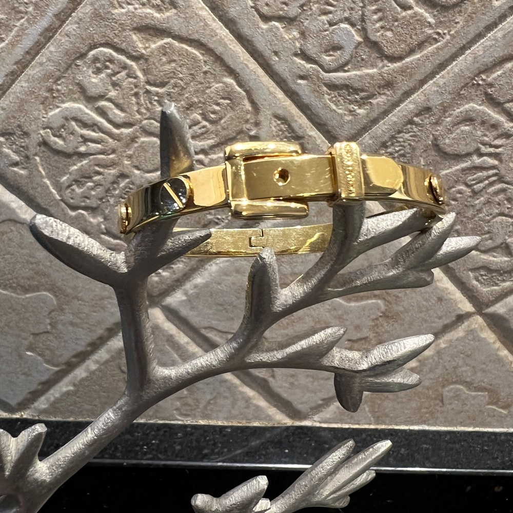 Michael Kors gold buckle bracelet